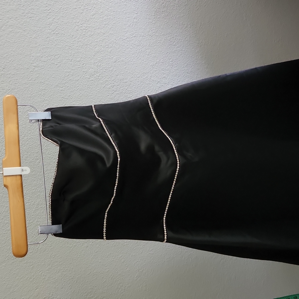 Jessica McClintock Black Strapless Dress, 10